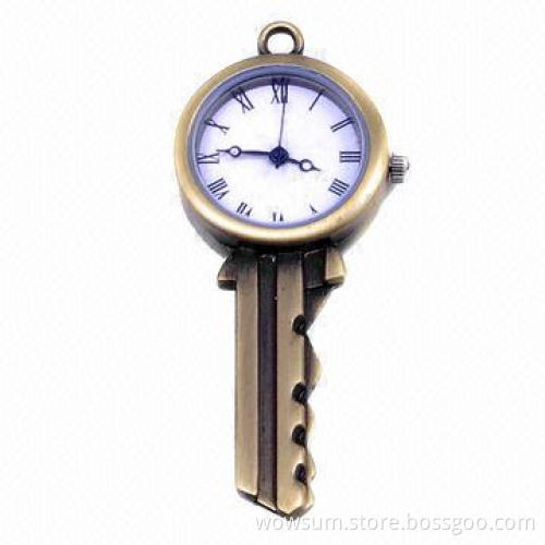 Keychain with watches, eco-friendly alloy material and waterproof